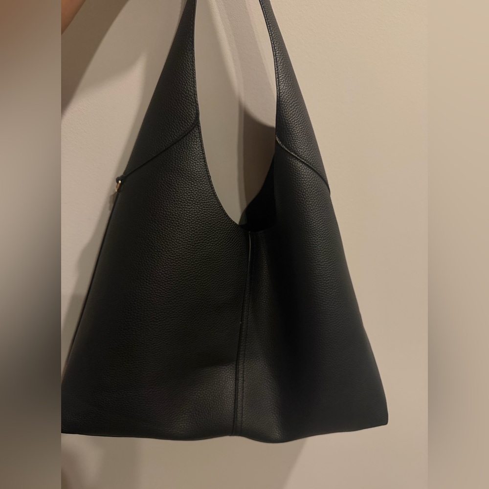 Universal Thread Black Pebble-Texture Shoulder Bag - image 2